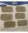 DMC Romantic Name Tag, Kit Punto Croce