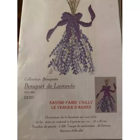 Bouquet de Lavande, Schema Punto Croce