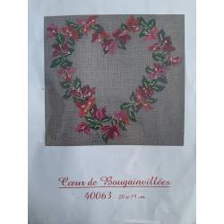 Coeur de Bougainvillées, Kit Punto Croce