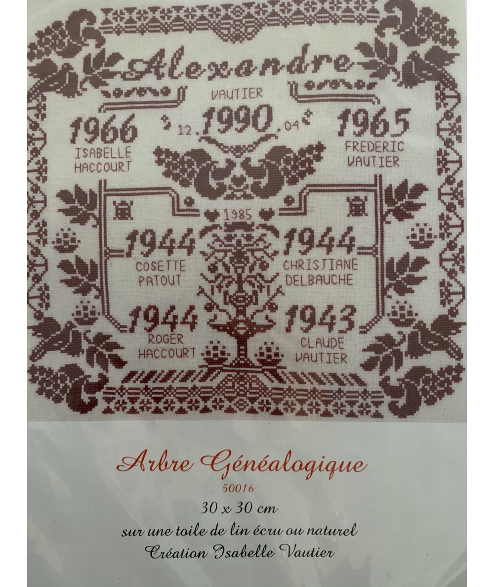 Arbre Généalogique, Kit Punto Croce Savoir- Faire Vailly Le Verger D'Agnes - 1