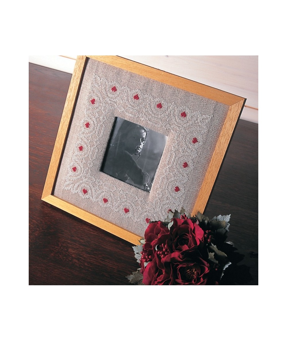 Cadre Photo à Broder Carolingien, Kit Punto Croce