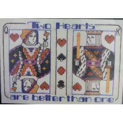 Dimensions Craft, Two Hearts, Kit Punto Croce