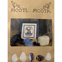 Portrait de chien, Kit Punto Croce Picoti Picota - 1