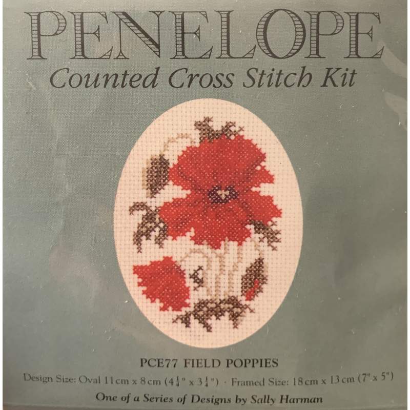 Penelope Field Poppies, Kit Punto Croce