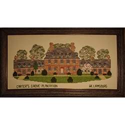 Carter's Grove Plantation, Schema Punto Croce e filati