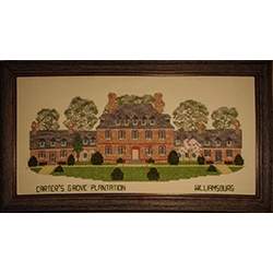 Carter's Grove Plantation, Schema Punto Croce e filati Fireside Originals - 1