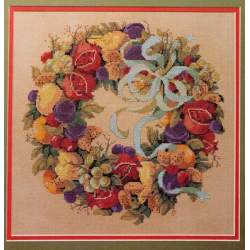 Della Robbia Wreath, Schema Punto Croce