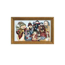 Snowman Collector, Schema Punto Croce