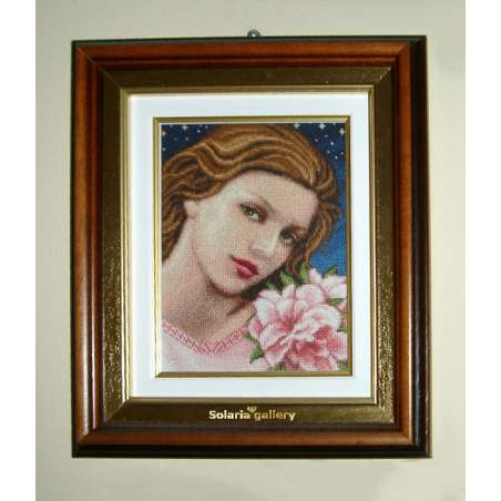 The Girl with Azaleas, Schema Punto Croce