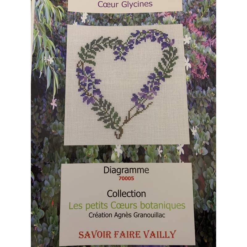 Coeur Glycines, Schema Punto Croce