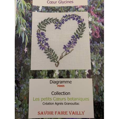 Coeur Glycines, Schema Punto Croce