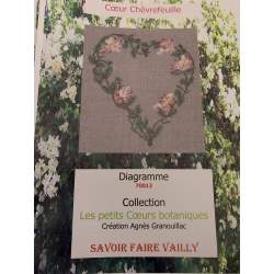 Coeur Chèvrefeuille, Schema Punto Croce