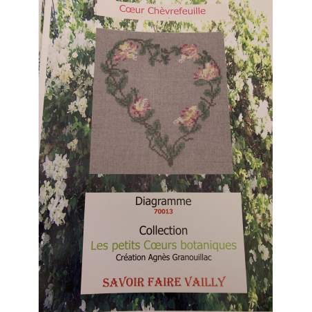 Coeur Chèvrefeuille, Schema Punto Croce