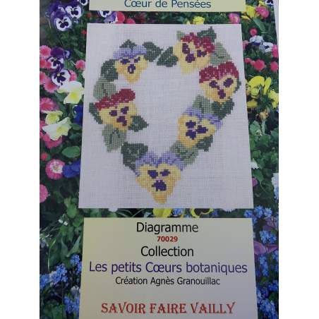 Coeur de Pensées, Schema Punto Croce