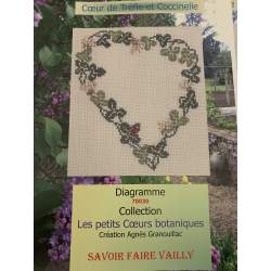 Coeur de Trèfle et Coccinelle, Schema Punto Croce