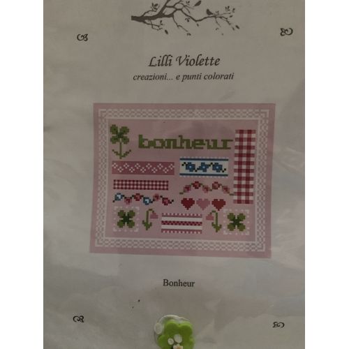 Bonheur, Schema Punto Croce Lilli Violette - 1