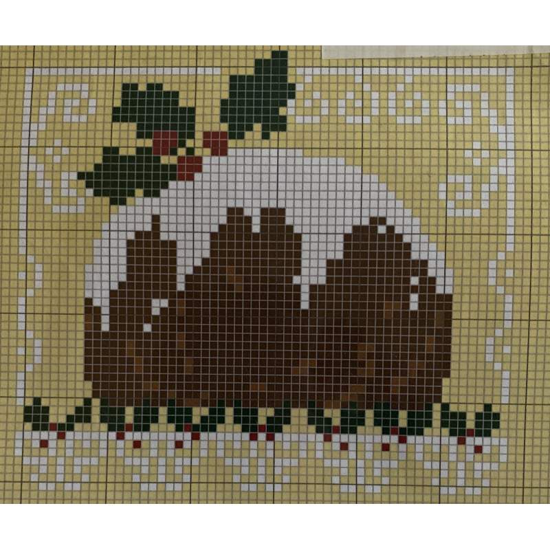 Christmas Pudding, Schema Punto Croce