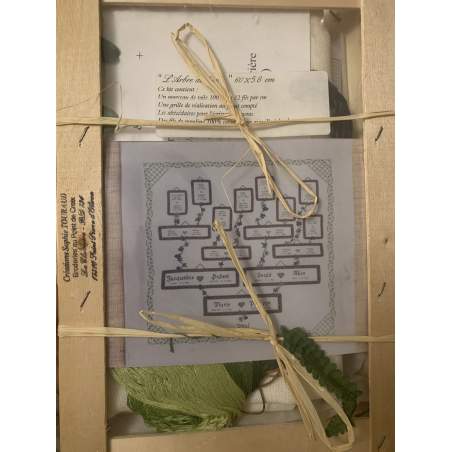 L'Arbre de Lierre - Albero Genealogico di Edera, Kit Punto Croce