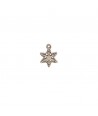 Charm Fiocco di Neve n3 a 6 Punte, in Metallo Argentato