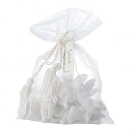 Mathilde M, Sacchetto Organza 5 Angioletti di Gesso