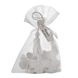Mathilde M, Sacchetto Organza 5 Farfalle di Gesso
