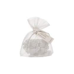 Mathilde M, Sacchetto Organza 4 Vasi di Fiori di Gesso