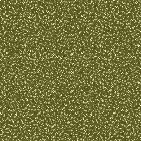 EQP Tomorrow's Heritage - Snowbird Juniper Green, Tessuto Verde Ginepro con Zampette di Uccello Ellie's Quiltplace Textiles - 1