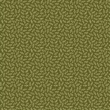 EQP Tomorrow's Heritage - Snowbird Juniper Green, Tessuto Verde Ginepro con Zampette di Uccello EQP Textiles - Ellie's Quiltplac