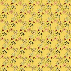 EQP Tomorrow's Heritage - Summer Meadow Daffodil, Tessuto Giallo Narciso con Prato Fiorito Ellie's Quiltplace Textiles - 1