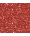 Moda Fabrics Nature's Chiristmas Collection, Tessuto Rosso con Pois Bianchi