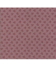 Moda Fabrics Jardin de Versailles - Tessuto Fondo Viola con Fiore Rosso Moda Fabrics - 1