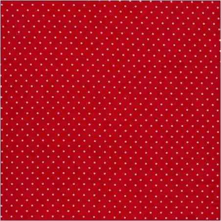 Moda Fabrics Essential Dots - Tessuto Rosso a Pois