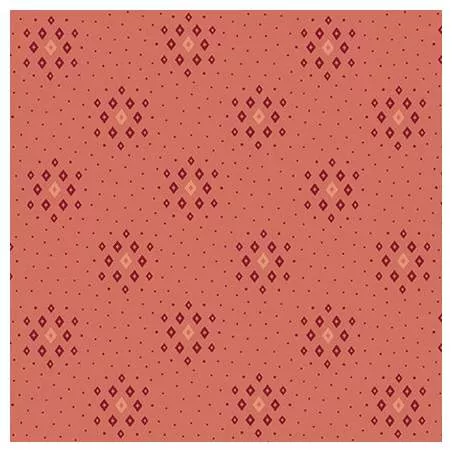 Henry Glass Gratitude & Grace by Kim Diehl, Tessuto Rosa con Piccoli Rombi