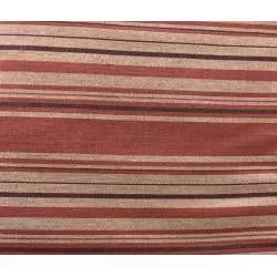 Marcus Fabrics Classic Wovens, Tessuto Tinto in Filo a Righe Beige Rosso e Marrone