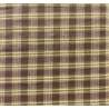 Tessuto Giapponese Tinto in Filo, Fondo Marrone Quadrettato Kinkame - 1
