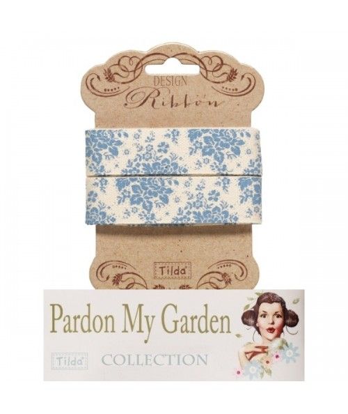 Tilda ribbon, Nastro 20 mm Audrey Pink Pardon my Garden