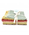 Live, Love, Quilt! - Kit di Tessuti EQP - Collezione Tomorrow's Heritage, per progetto Quilt Along - Opzione 1
