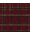 Marcus Fabrics Primo Plaid Flannel, Tessuto Flanella Fondo Rosso con Righe Gialle e Marroni