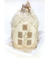 Lacy Wool Cookie House Pincushion - Crabapple Hill