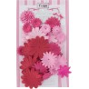 Tilda 40 Fiori di Carta Decorativi Rosa e Rossi