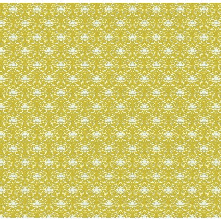 Tilda Tessuto 100 x 140 cm Verde con Fiori Ornamentali Tilda Fabrics - 1
