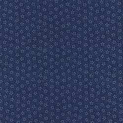 Fabric Traditions, Tessuto Fondo Blu con Stelle e Puntini Bianchi Fabric Traditions - 1