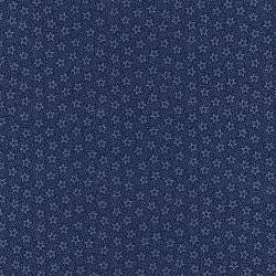 Fabric Traditions, Tessuto Fondo Blu con Stelle e Puntini Bianchi Fabric Traditions - 1