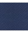 Fabric Traditions, Tessuto Fondo Blu con Stelle e Puntini Bianchi