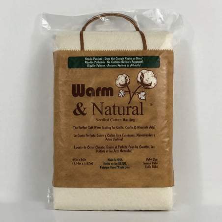 Imbottitura in Cotone Naturale, Baby 45 x 60 pollici - Warm & Natural