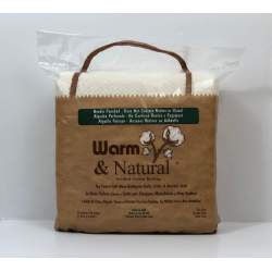 Imbottitura in Cotone Naturale, Twin 72 x 90 pollici - Warm & Natural