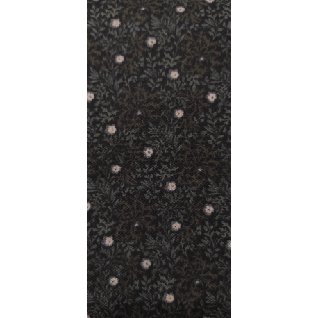 Quilt Gate GF5909-17 TESSUTO NERO FIORI PICCOLI Quilt Gate - 1