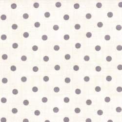 Moda Fabrics, Tessuto Crema con Pois Grigio Moda Fabrics - 1