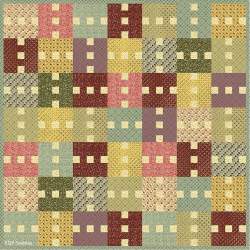 Quilt Summer Breeze 177 x 177 cm, Ellie's Quiltplace - Kit di Tessuti Roberta De Marchi - 1