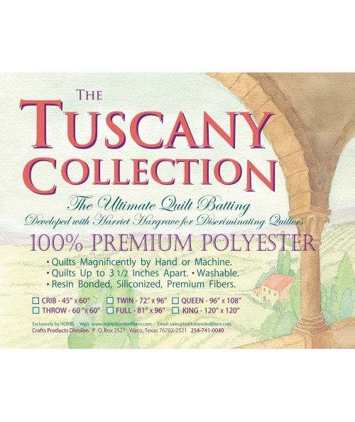 Imbottitura in Poliestere Premium, Full 81 x 96 pollici - Hobbs Tuscany Polyester Hobbs Bonded Fibers - 2